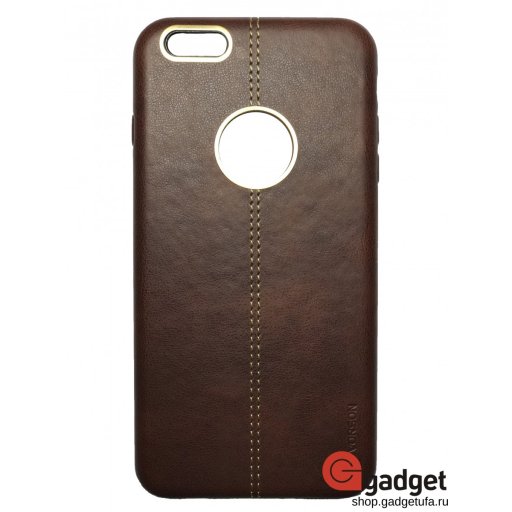 Накладка Vorson для Phone 6 Plus/6s Plus кожаная с окошком коричневая