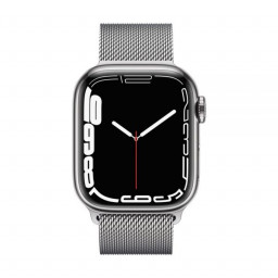УЦТ Apple Watch Series 7 41mm Cell Silver Stainless Steel Silver Milanese Loop купить в Уфе