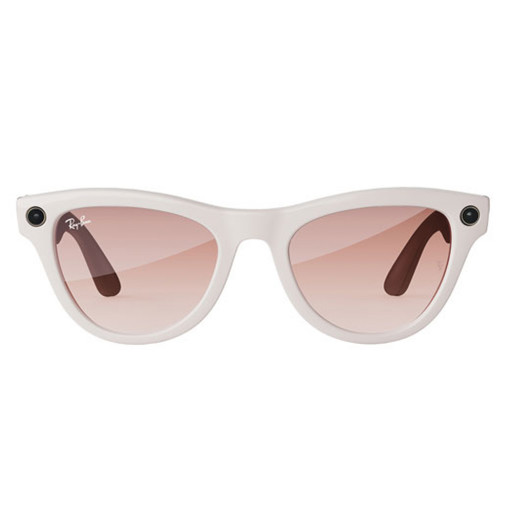 Умные очки Ray-Ban Smart Glasses Skyler RW4010 Shiny Chalky Gray/Gradient Cinnamon Pink